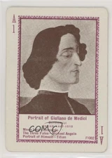 1897 US Playing Card Game of Famous Paintings Portrait Giuliano de Medici 0w6