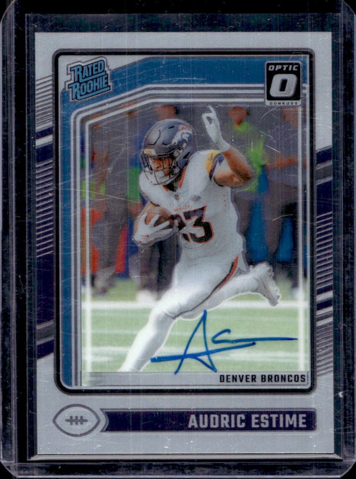 2024 Donruss Optic Audric Estime Rated Rookie RPS Auto #183/325 Broncos