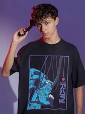 Anime Koszulka Czarna Cyberpunk Black T Shirt Size S - 5XL