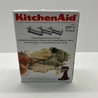 KitchenAid Stand Mixer Attachment 3-Piece Pasta Roller & Cutter Set KPRA NIB - Image 1 of 4