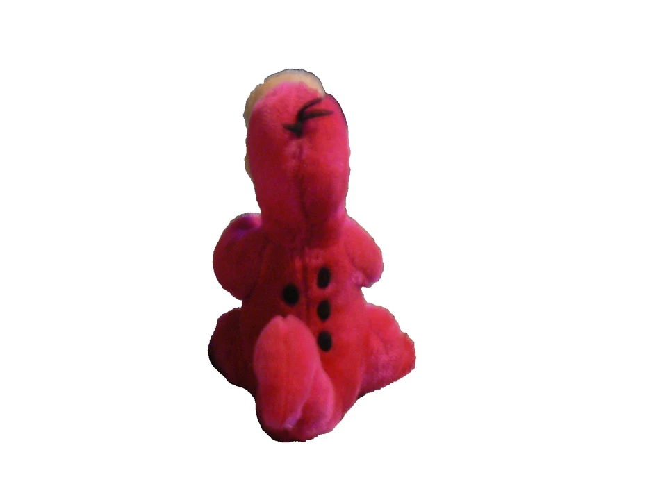 Juguete de peluche Pink Dino - Peluche suave con pico naranja - Raro Foto 4 de 4