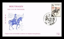 Dr Jim Stamps Belgium Houthalen Stamp Day 1973 First Day Cover
