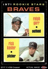 1971 Topps #494 Ralph Garr / Rick Kester Braves RCs RC 2 - GOOD