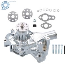 Chrome Big Block For Chevy High Volume Long Water Pump 396 402 427 454 Bbc Lwp
