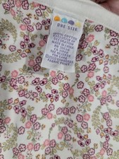RARE Y2K Vintage Gymboree Baby Blanket Azalea Forget Me Not Floral White/Pink