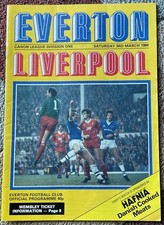 Everton V Liverpool Programme 3/3/1984 League Division One