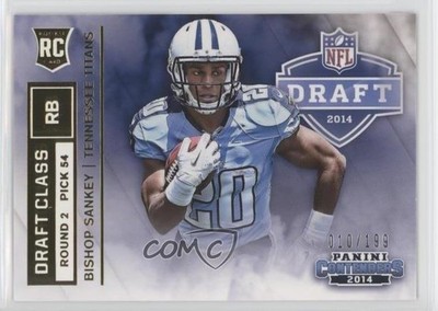 2014 Panini Contenders Draft Class Gold /199 Bishop Sankey #RDA-7 Rookie RC t6r