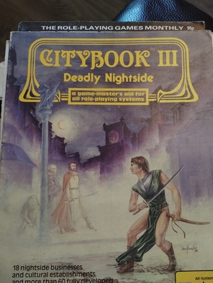 Citybook III: Deadly Nightshade - Flying Buffalo. DND / RPG Generic Sourcebook