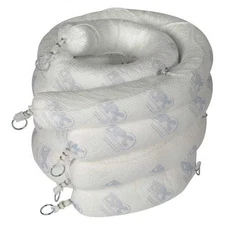 Brady Spc510 Sorbent Boom, 32 Gal, 5 In X 10 Ft, Oil, White, 4 Pk