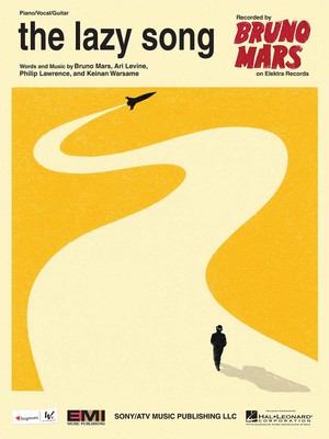 The Lazy Song by Bruno Mars for Piano Vocal Sheet Music Guitar Chords Lyrics