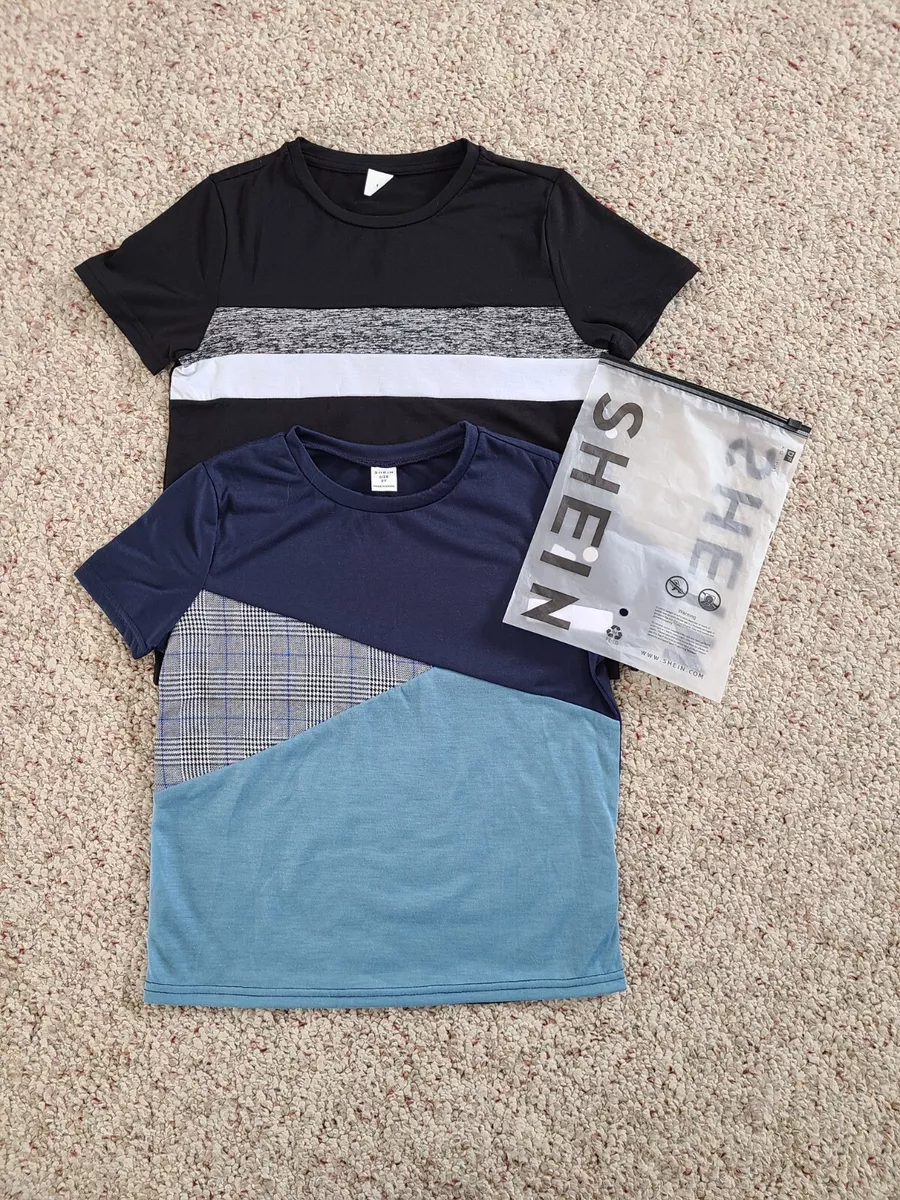 New SHEIN Kids 2pk Boys T shirts Size 8 Youth eBay