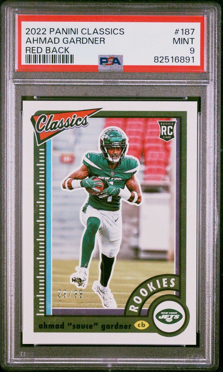 Sauce Gardner Panini Classics #187 Red Back