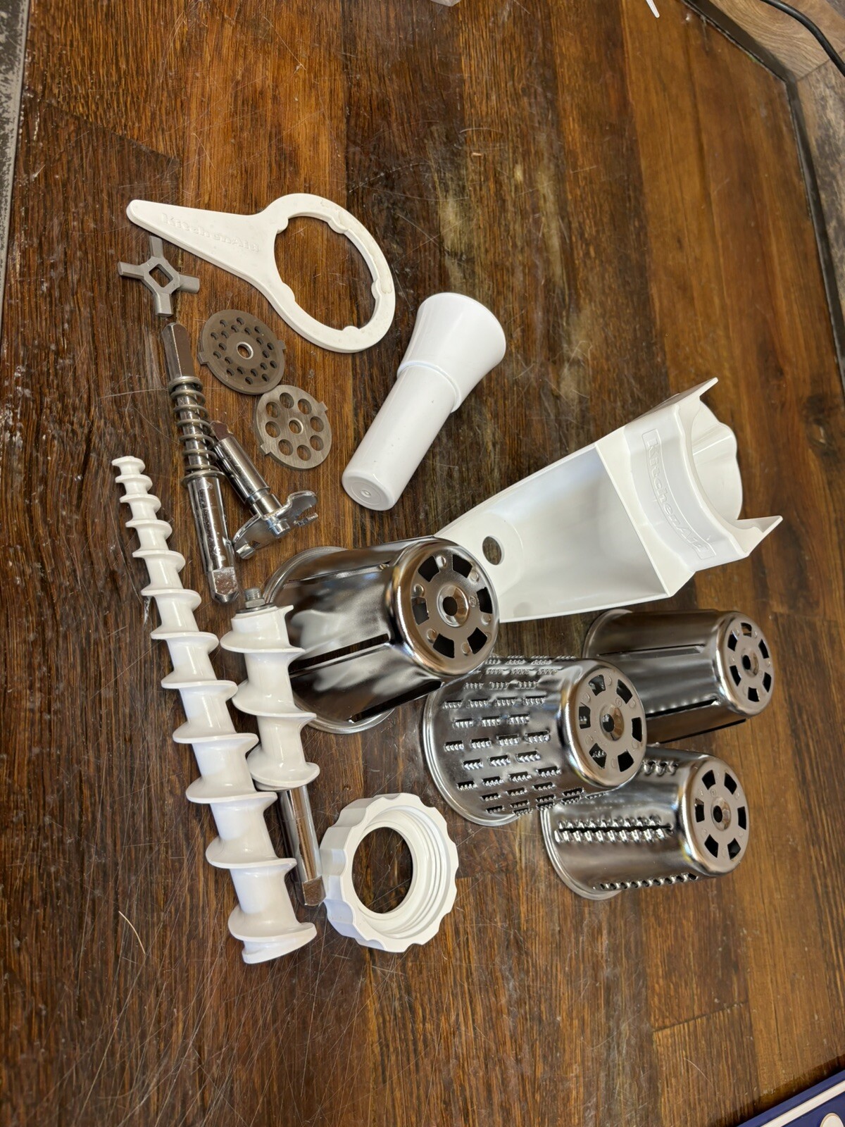 KitchenAid DRTVICE4 Food Grinder Slicer Strainer Replacement Attachments  -image