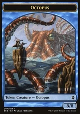 MTG Magic the Gathering Token - Octopus (7/313) Battle for Zendikar LP