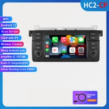 Wireless Carplay Android 12 Car Stereo Radio For BMW E46 M3 318i 320i 325i 328i