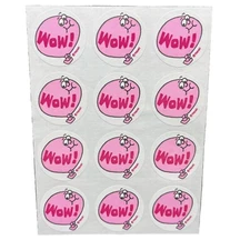 Vintage Trend Scratch And Sniff Stickers BUBBLE GUM Wow 80s New 1 Sheet