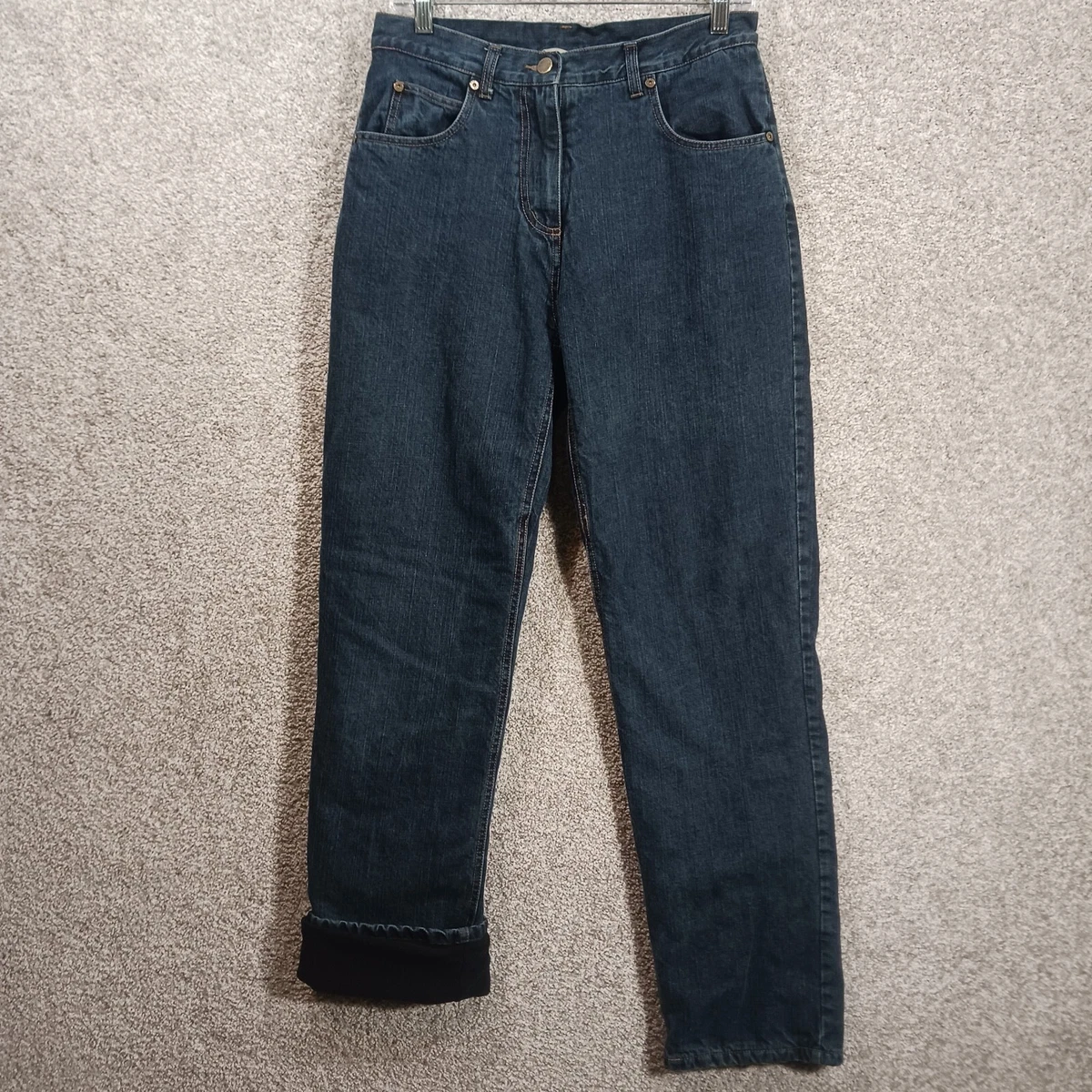 Fleece lined on sale jeans womens