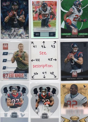 Houston Texans U-Pick SERIAL #'d Rookies Autos *** Andre Foster Clowney Campbell