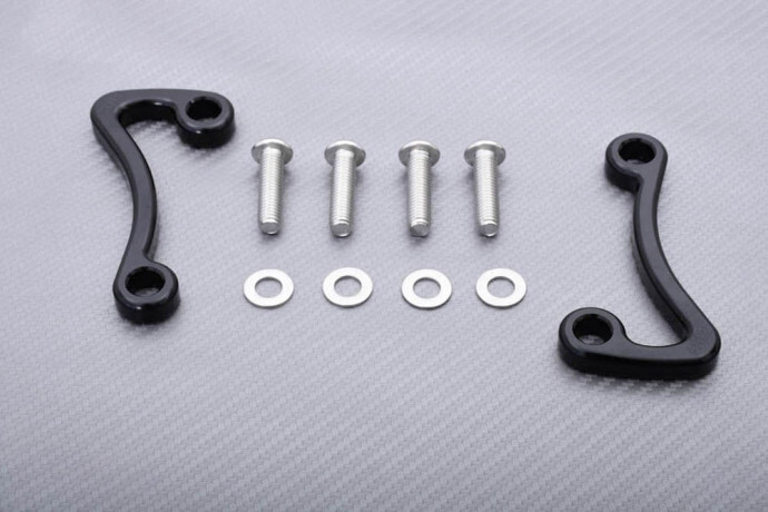 Fixations sangles pour Kawasaki ZX-10R pour sangler sans rayer la coque