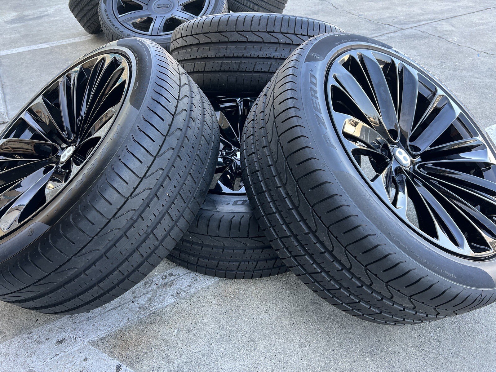 22” Bentley Bentayga PL71 Blackline SPEED Black Factory OEM Wheels Rims Tires