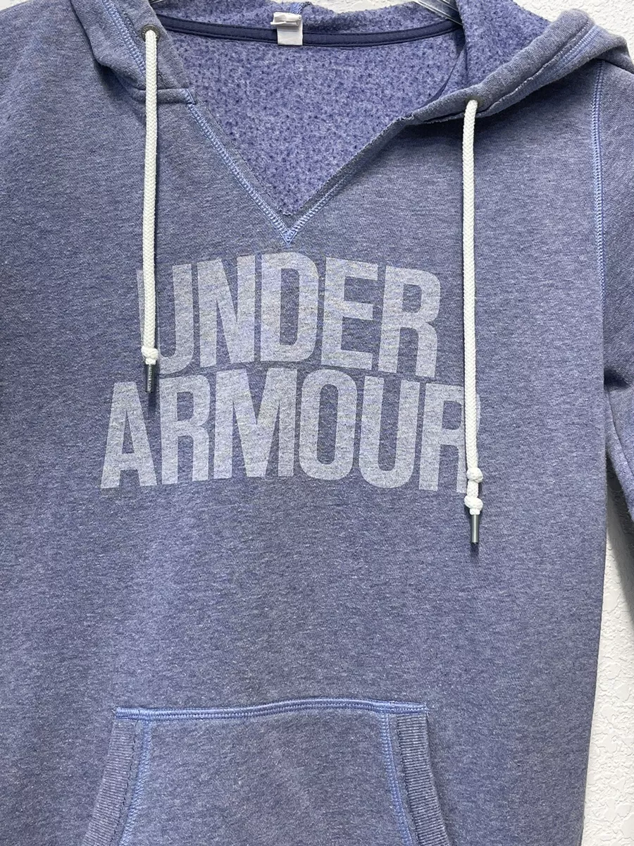 Under Armour Women's XS Hoodie Lavender LS V Cut Neck Logo Sweatshirt