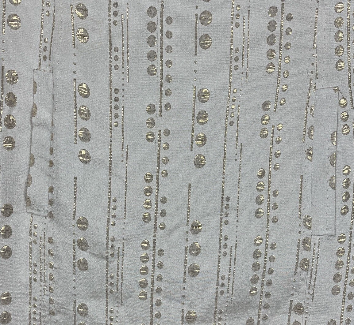 Abito donna Tory Burch avorio con tubino Sylvie oro taglia 4 stile 21081439