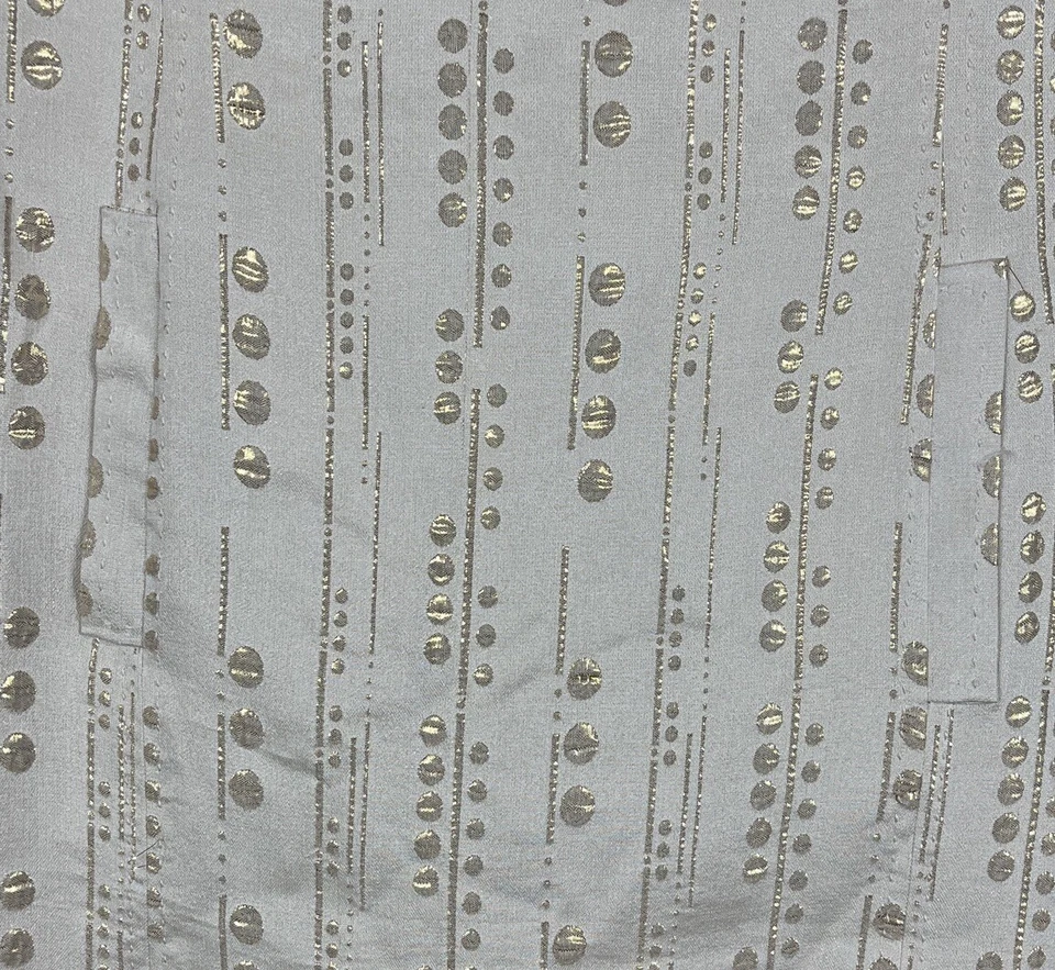 Vestido recto Tory Burch marfil con funda dorada Sylvie para mujer talla 4 estilo 21081439 Foto 3 de 4