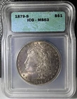 1879-S Morgan Silver Dollar ICG MS63 (801)