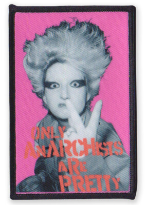 Only Anarchists are Pretty Punk Sew-on Pink Patch 1977 Punk Rockers ...