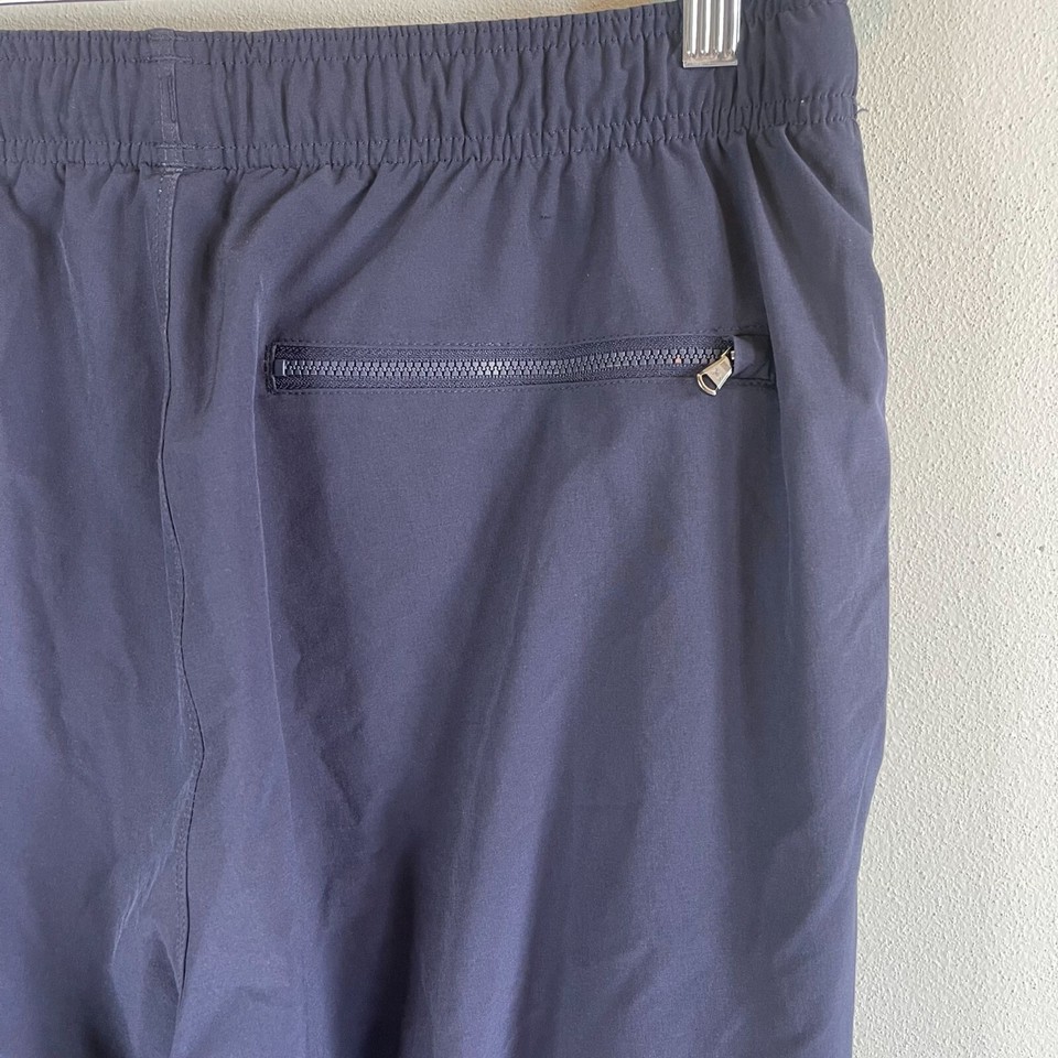 Under Armour Mens Navy Blue Lined Track Pants Pockets Zipper Cuff Large