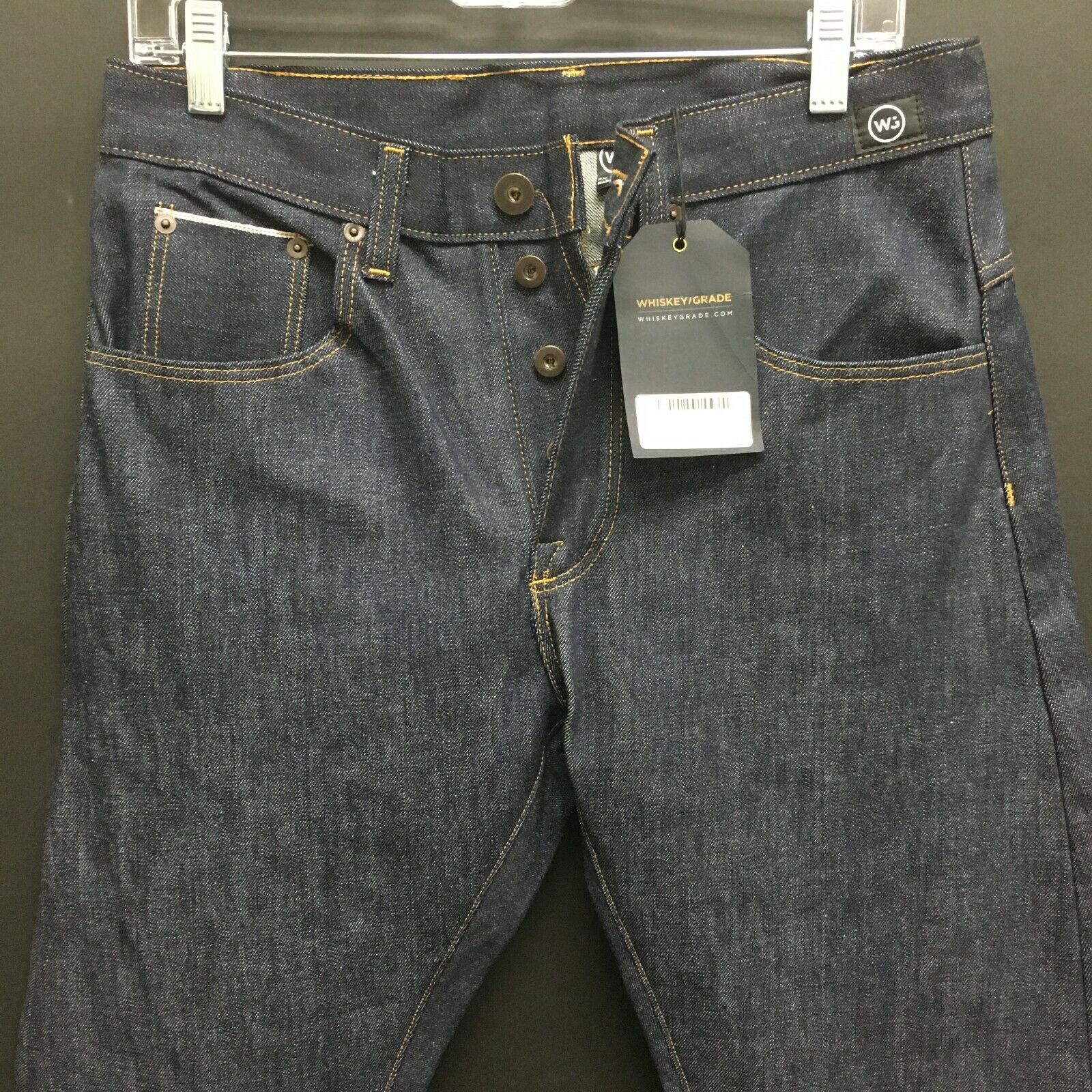 NEW Mens 28 x 33 WHISKEY/GRADE Selvedge Classic Curve Jeans