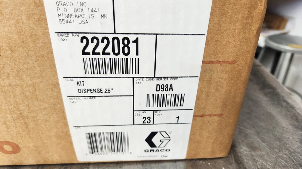 Kit dispensador Graco 222081 para bomba de grasa Fire Ball 300 manguera de 25'.  NUEVO EN CAJA Foto 3 de 4