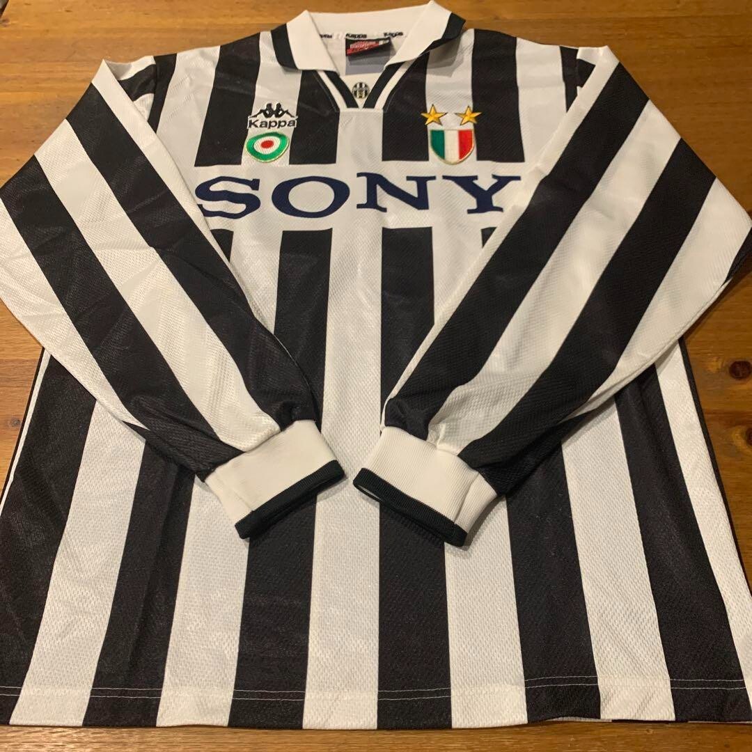ウェア 1995-96 Juventus Home L/S Shirt (L) 07c86f77635335411a92c6ee80b01a