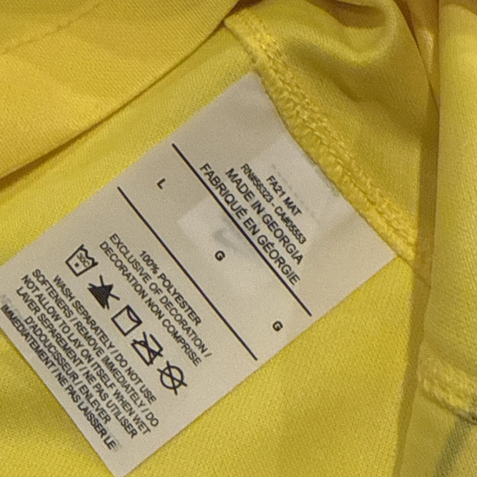 2021-22 Nike Men’s Chelsea Yellow Away Soccer Jersey Large L - Image 3 of 4