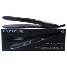 10x Pro Styling Iron - Black Z-FGTST-10X by Bio Ionic for W - 1 Inch Flat Iron