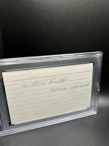Hilton Smith Signed Autograph 3x5 Index Card PSA/DNA Kansas City Monarchs - Picture 4 of 7