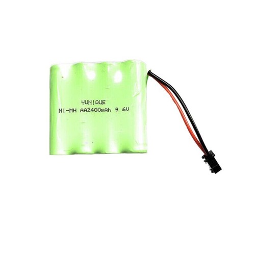 Batteria Ni-MH 6V 2400mAh Con Connettore SM-2P E Cavo USB Per Auto RC, Luci Solari, Camion Giocattolo, Utensili Elettrici - 2