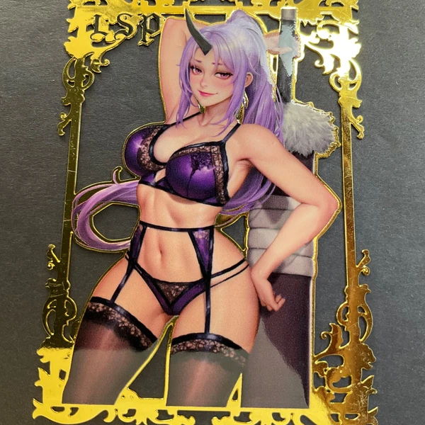 Goddess Story Gold METAL Card - Bikini - Random Serial Number #/200! Shion Slime