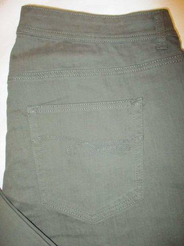 Style & Co. High Rise Slim Leg Stretch Damen Grün Jeans Gr. 18 W x 30 Neu