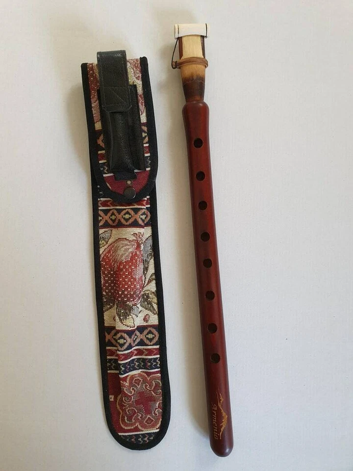 Armenio Duduk Nivel Profesional con Hermoso Estuche con Soporte de Caña Foto 2 de 4