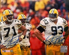 GILBERT BROWN / SANTANA DOTSON  - Green Bay Packers - Signed 8x10 Photo #1 AUTO