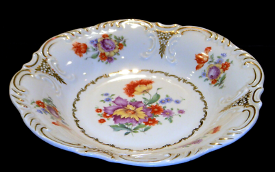 Schumann Germany US Zone SCH570 11 Inch Round Floral Vegetable