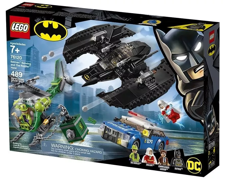 LEGO DC Comics Super Heroes Batman Batwing and The Riddler Heist 76120 (489  Pieces)