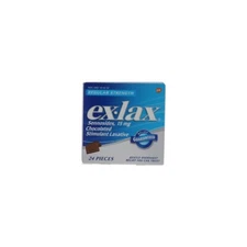 ex-lax Chocolated Regular Strength Stimulant Laxative - 24 Count