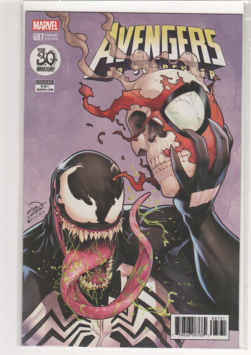 Avengers #687 Venom variant Mark Waid Spiderman Iron Man Ms