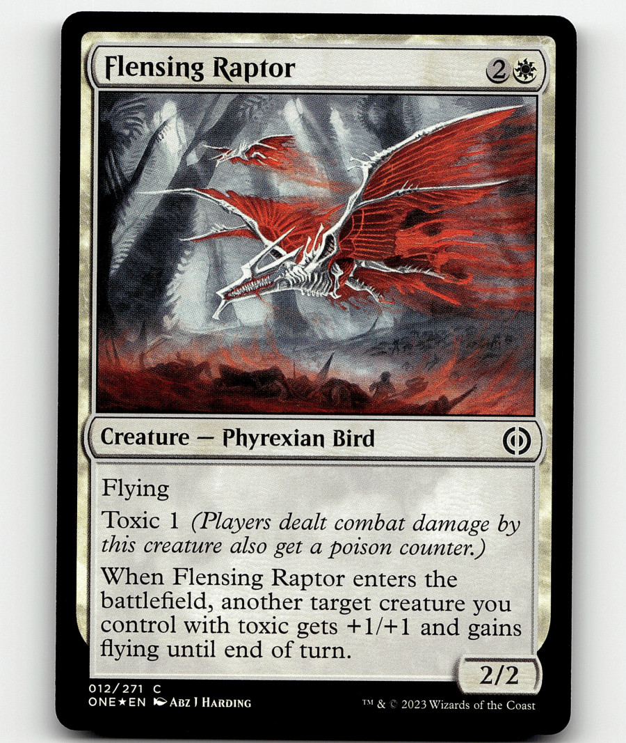 Flensing Raptor Flensing Raptor Phyrexia: All Will Be One Foil for sale online | eBay