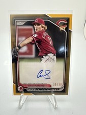Cole Schoenwetter 2024 Bowman Paper Prospect Auto #PPRA-CS Gold /50 Reds