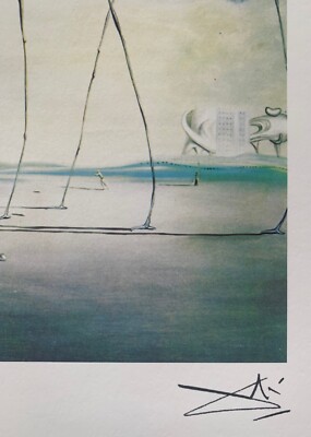 Salvador Dali 'Celestial Ride' Facsimile Signed & Numbered Limited Edition Giclee Print – 14.5 X 7.5