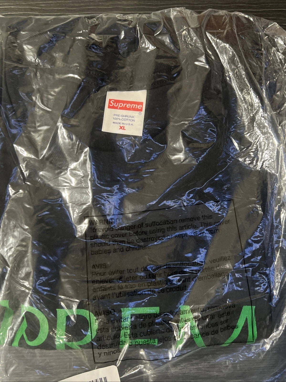 SUPREME NUOVA YORK TEE FW20 NOIR TAILLE XL