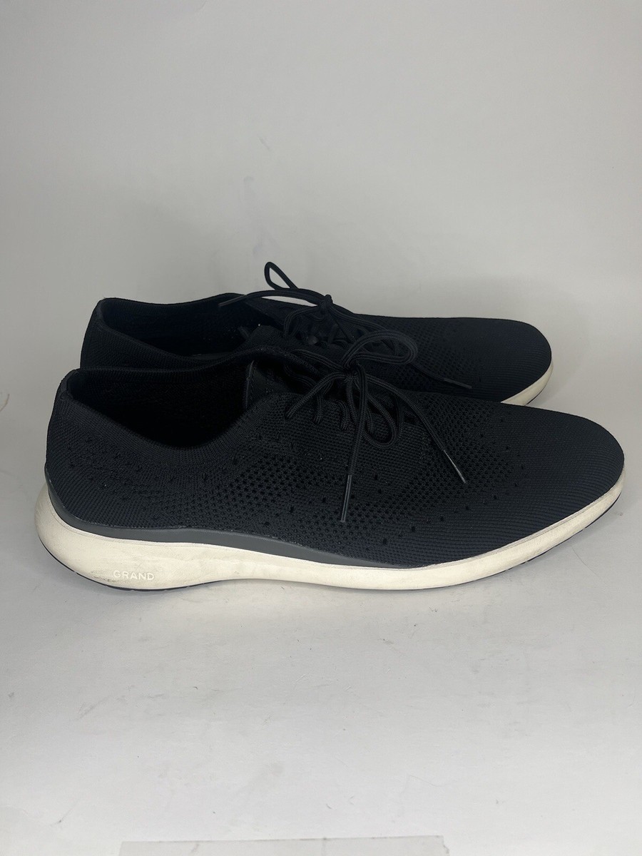 COLE HAAN Grand Troy Knit Shoes Sneakers Mens Size 12M Black  display picture 2